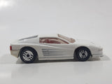 1987 Hot Wheels Ferrari Testarossa White Die Cast Toy Car Vehicle - Ultra Hots