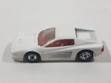 1987 Hot Wheels Ferrari Testarossa White Die Cast Toy Car Vehicle - Ultra Hots