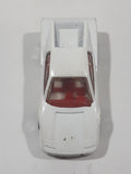 1987 Hot Wheels Ferrari Testarossa White Die Cast Toy Car Vehicle - Ultra Hots