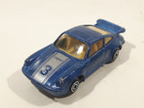 Maisto Porsche 911 Turbo Blue Die Cast Toy Car Vehicle