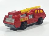 Vintage 1975 Lesney Matchbox Superfast No. 22 Blaze Buster Fire Ladder Truck Die Cast Toy Car Fire Fighting Rescue Emergency Vehicle Made in England