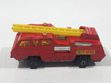 Vintage 1975 Lesney Matchbox Superfast No. 22 Blaze Buster Fire Ladder Truck Die Cast Toy Car Fire Fighting Rescue Emergency Vehicle Made in England
