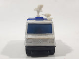 1995 Matchbox TV News Truck Van Sky Satellite Television White Die Cast Toy Car Vehicle