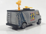 2006 Matchbox DC Comics Superman TV News Truck Van News 12 Live Grey Die Cast Toy Car Vehicle