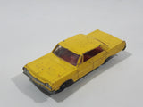 Vintage 1965 Lesney Matchbox Series No. 20 Chevrolet Impala Taxi Cab Yellow Die Cast Toy Car Vehicle