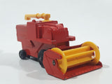 Vintage 1978 Lesney Matchbox No. 51 Combine Harvester Red Die Cast Toy Farming Machinery Equipment Vehicle
