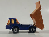 Vintage 1975 Lesney Matchbox Superfast No. 23 Atlas Dump Truck Blue and Orange  Die Cast Toy Car Vehicle