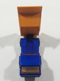Vintage 1975 Lesney Matchbox Superfast No. 23 Atlas Dump Truck Blue and Orange  Die Cast Toy Car Vehicle