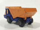 Vintage 1975 Lesney Matchbox Superfast No. 23 Atlas Dump Truck Blue and Orange  Die Cast Toy Car Vehicle
