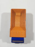 Vintage 1975 Lesney Matchbox Superfast No. 23 Atlas Dump Truck Blue and Orange  Die Cast Toy Car Vehicle
