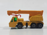 Vintage 1976 Lesney Matchbox Superfast No. 49 Yellow Crane Truck Die Cast Toy Car Vehicle