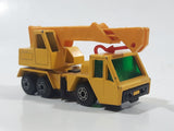 Vintage 1976 Lesney Matchbox Superfast No. 49 Yellow Crane Truck Die Cast Toy Car Vehicle