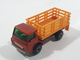 Vintage 1976 Lesney Matchbox Superfast No. 71 Dodge Cattle Truck Brown Die Cast Toy Car Vehicle