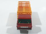 Vintage 1976 Lesney Matchbox Superfast No. 71 Dodge Cattle Truck Brown Die Cast Toy Car Vehicle