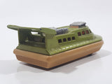 Vintage 1972 Lesney Matchbox Superfast Hovercraft No. 72 & 2 Green and Tan Die Cast Toy Watercraft Boat Rescue Emergency Vehicle Made in England