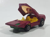 Vintage 1973 Lesney Matchbox Rolamatics No. 39 Clipper Magenta Dark Pink Die Cast Toy Car Vehicle