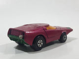 Vintage 1973 Lesney Matchbox Rolamatics No. 39 Clipper Magenta Dark Pink Die Cast Toy Car Vehicle