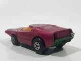 Vintage 1973 Lesney Matchbox Rolamatics No. 39 Clipper Magenta Dark Pink Die Cast Toy Car Vehicle