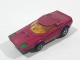 Vintage 1973 Lesney Matchbox Rolamatics No. 39 Clipper Magenta Dark Pink Die Cast Toy Car Vehicle