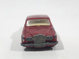 Vintage 1979 Lesney Matchbox Superfast No. 39 Rolls Royce Silver Shadow II Dark Red Die Cast Toy Car Vehicle with Opening Doors
