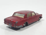 Vintage 1979 Lesney Matchbox Superfast No. 39 Rolls Royce Silver Shadow II Dark Red Die Cast Toy Car Vehicle with Opening Doors