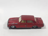 Vintage 1979 Lesney Matchbox Superfast No. 39 Rolls Royce Silver Shadow II Dark Red Die Cast Toy Car Vehicle with Opening Doors
