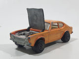 Vintage 1976 Lesney Products Matchbox Superfast No. 54 Ford Capri Orange Die Cast Toy Car Vehicle with Opening Hood