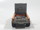 Vintage 1976 Lesney Products Matchbox Superfast No. 54 Ford Capri Orange Die Cast Toy Car Vehicle with Opening Hood
