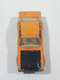 Vintage 1976 Lesney Products Matchbox Superfast No. 54 Ford Capri Orange Die Cast Toy Car Vehicle with Opening Hood