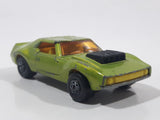 Vintage 1972 Lesney Matchbox Superfast AMX Javelin No. 9 Metallic Green Die Cast Toy Car Vehicle with Opening Doors