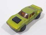 Vintage 1972 Lesney Matchbox Superfast AMX Javelin No. 9 Metallic Green Die Cast Toy Car Vehicle with Opening Doors