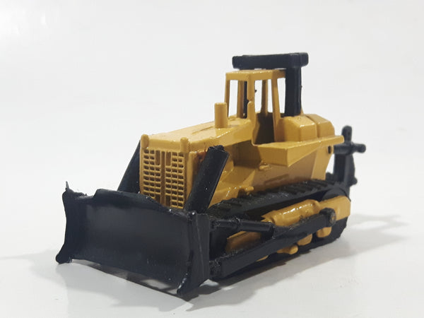 Vintage Zylmex P378 Tractor Bull Dozer Yellow and Black Die Cast Toy Car Vehicle