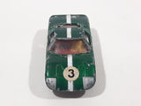 Vintage Marx Ford GT #3 Green Die Cast Toy Car Vehicle