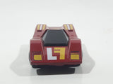 Vintage 1985 Matchbox Super GT BR 13/14 Hairy Hustler Dark Red Maroon Die Cast Toy Car Vehicle