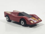 Vintage 1985 Matchbox Super GT BR 13/14 Hairy Hustler Dark Red Maroon Die Cast Toy Car Vehicle
