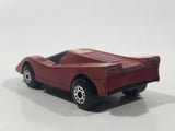 Vintage 1985 Matchbox Super GT BR 13/14 Hairy Hustler Dark Red Maroon Die Cast Toy Car Vehicle