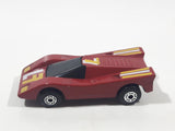 Vintage 1985 Matchbox Super GT BR 13/14 Hairy Hustler Dark Red Maroon Die Cast Toy Car Vehicle