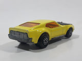 ﻿Vintage 1972 Lesney Matchbox Superfast No. 44 Boss Mustang Yellow Die Cast Toy Car Vehicle with Opening Hood