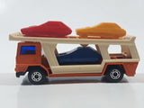 Vintage 1976 Lesney Matchbox Superfast No. 11 Car Transporter Semi Truck Orange Die Cast Toy Car Vehicle Made in England
