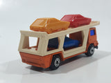 Vintage 1976 Lesney Matchbox Superfast No. 11 Car Transporter Semi Truck Orange Die Cast Toy Car Vehicle Made in England