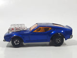 Vintage 1973 Lesney Matchbox Rolamatics Mustang Piston Popper No. 10 Blue Die Cast Toy Muscle Car Vehicle