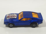 Vintage 1973 Lesney Matchbox Rolamatics Mustang Piston Popper No. 10 Blue Die Cast Toy Muscle Car Vehicle
