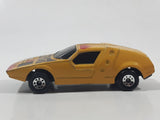 1985 Matchbox Super GT BR 7/8 Siva Spyder Mustard Yellow Die Cast Toy Car Vehicle