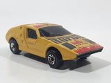 1985 Matchbox Super GT BR 7/8 Siva Spyder Mustard Yellow Die Cast Toy Car Vehicle