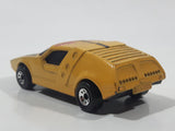 1985 Matchbox Super GT BR 7/8 Siva Spyder Mustard Yellow Die Cast Toy Car Vehicle