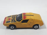 1985 Matchbox Super GT BR 7/8 Siva Spyder Mustard Yellow Die Cast Toy Car Vehicle