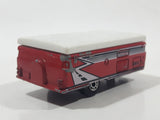 2000 Matchbox Great Outdoors Pop Up Camper Red and White Die Cast Toy Car Vehicle