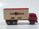 Vintage 1976 Lesney Matchbox Superfast No. 42 Mercedes Container Truck Red Sea Land Die Cast and Plastic Toy Car Vehicle