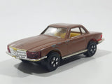 Vintage PlayArt Mercedes Benz 350 SL Brown Die Cast Toy Car Vehicle