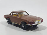 Vintage PlayArt Mercedes Benz 350 SL Brown Die Cast Toy Car Vehicle